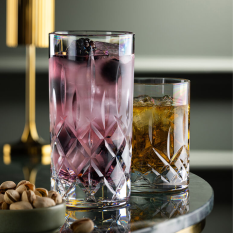 Lucent Vintage Polycarbonate Double Old Fashioned Tumblers 320ml/11.25oz (Pack of 6)