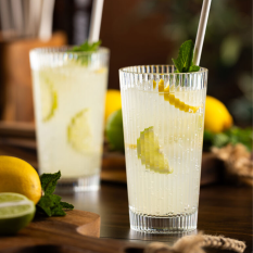Lucent Lined Polycarbonate Stacking Highball Glasses 390ml/13.75oz (Pack of 6)