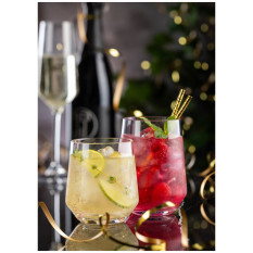 Apex Reusable Polycarbonate Champagne Flutes 290ml/10oz (Pack of 6)