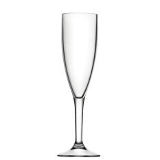 Diamond Reusable Polycarbonate Champagne Flutes 140ml/5oz (Pack of 12)