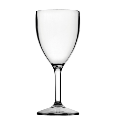 Diamond Reusable Polycarbonate Wine Glasses 270ml/9oz Lined 175ml UKCA Marked (Pack of 12)