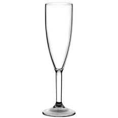 Diamond Reusable Polycarbonate Champagne Flutes 200ml/7oz (Pack of 12)
