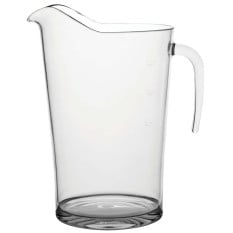 Plastic Polycarbonate Pitcher Jug 4 Pint CE Marked (Pack of 6)