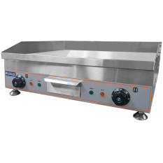 Hurricane Electric Griddle Countertop Chrome 60cm 5kw (2x 13A Plug)