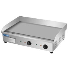 Hurricane Commercial Electric Griddle Steel 70cm 4.4kW (2x 13A Plug)
