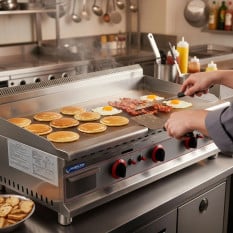 Hurricane Commercial Gas Griddle 100cm 4 Burner (LPG or Natural Gas)
