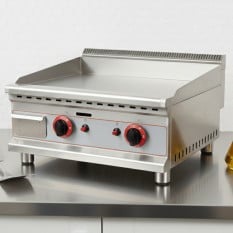 Hurricane Commercial Gas Griddle Steel 60cm/28" 6kW