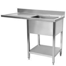 Hurricane Stainless Steel Sink 1200 x 700mm Left Hand Drain