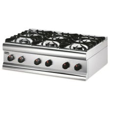 Lincat HT9 Silverlink 600 Gas Counter-top Boiling Top 6 Burners