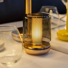 Churchill Humble Firefly Table Light Gold Smoked