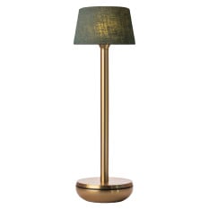 Churchill Humble Air Table Light Gold/Emerald Linen