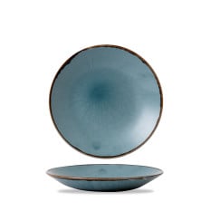 Dudson Harvest Blue Deep Coupe Plate 25.5cm