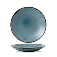 Dudson Harvest Blue Deep Coupe Plate 28.1cm