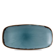 Dudson Harvest Blue Oblong Plate 29.8x15.3cm