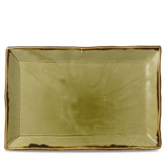 Dudson Harvest Green Large Rectangular Tray