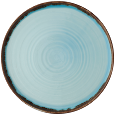 Dudson Harvest Turquoise Walled Plate 26cm/10.25"(Pack of 6)