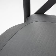 Bolero Manhattan Cross Back Resin Chairs Black (Pack of 4)