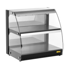Buffalo Self-Serve Heated Display Unit with Hinged Doors