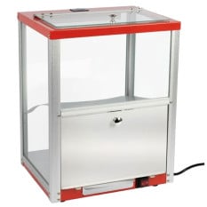 Haxro Commercial Popcorn Warmer / Nacho Warmer Cabinet 30 Litre 200W Red
