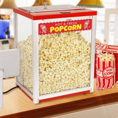 Haxro Commercial Popcorn Warmer / Nacho Warmer Cabinet 30 Litre 200W Red