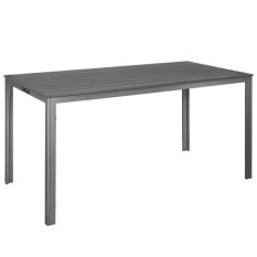Bolero Valletta Grey Slatted Outdoor Table 1560mm