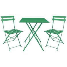 Bolero Perth Forest Green Pavement Style Square Table 600mm