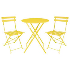 Bolero Perth Mellow Yellow Pavement Style Round Table 600mm