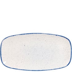 Churchill SHBIXO141 Stonecast Hints Indigo Chefs' Oblong Plate 35.5x18.9cm