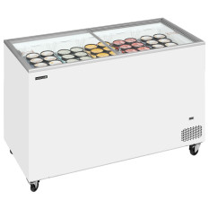 Tefcold Display Chest Freezer Sliding Glass Lid 350 Litre