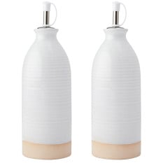 KitchenCraft Idilica Stoneware Oil & Vinegar Set