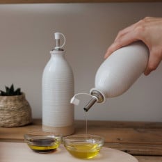 KitchenCraft Idilica Stoneware Oil & Vinegar Set