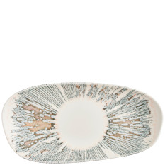 Churchill Inked Lyra Pink Opal Organic Oblong Platter 35 x 15cm (Pack of 12)
