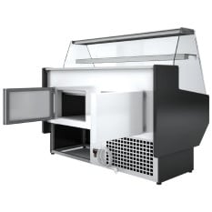 Polar G-Series Straight Glass Serve Over Counter Fridge 1.5m