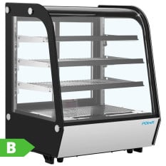 Polar G-Series Rounded Glass Countertop Display Fridge 145 Litre