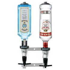Wall Mounted Optic Bracket For 2x 1 Litre Bottles With 2x 25ml Counter Measures