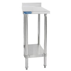 Stainless Steel Infill Wall Food Prep Table With Splashback 300 x 600mm