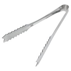 Stainless Steel Serrated Ice Tongs 17cm / 7inch