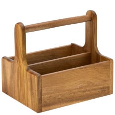 Medium Wooden Table Caddy (Pack of 2)