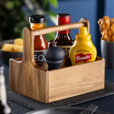 Medium Wooden Table Caddy (Pack of 2)