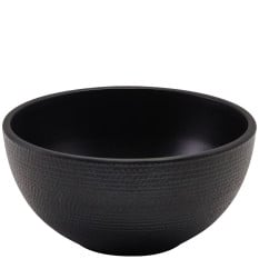 GenWare Melamine Black Jute Buffet Bowl 15.5 x 7.5cm