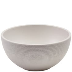 GenWare Melamine White Jute Buffet Bowl 15.5 x 7.5cm
