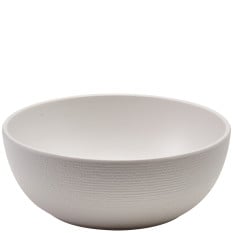 GenWare Melamine White Jute Buffet Bowl 20 x 7.5cm
