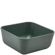 GenWare Melamine Green Jute Square Buffet Bowl 20cm/8"