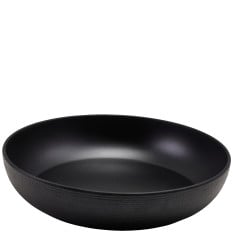 GenWare Melamine Black Jute Buffet Bowl 35 x 7.5cm