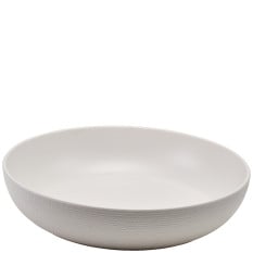 GenWare Melamine White Jute Buffet Bowl 35 x 7.5cm