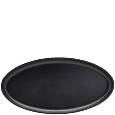 GenWare Melamine Black Jute Oval Dish 47.5 x 23.8 x 3.5cm