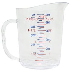 Polycarbonate Measuring Jug 500ml 1 Pint