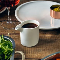 GenWare Porcelain White Oval Jug 15cl/5oz (Pack of 6)