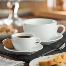Titan White Bowl Shaped Coffee Cup 9oz/250ml (Pack of 36)