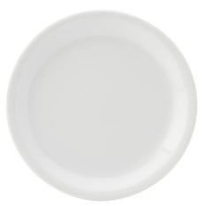 Titan White Narrow Rimmed Plate 24cm/9.5" (Pack of 24)